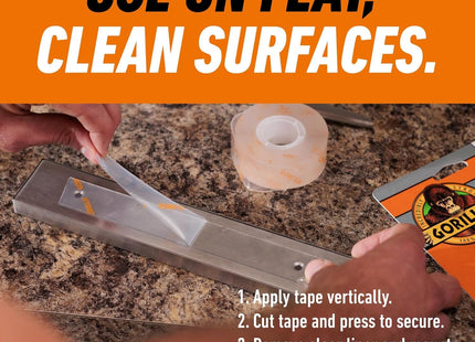 Gorilla Glue Gorilla Heavy-Duty Double Sided Clear Mounting Tape 25.4Mm X 1.52M
