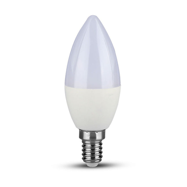 V-Tac Vt-268 7W Plastic Candle Bulb Samsung Chip 4000K E14