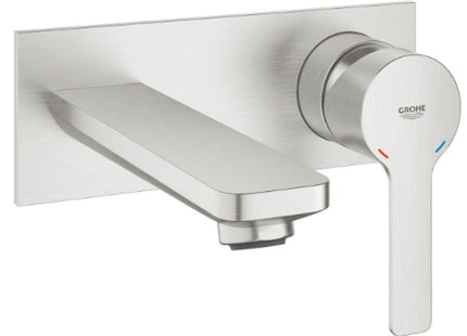 Lineare 2H Wall Mounted Basin Mixer Trim - Supersteel - 19409DC1