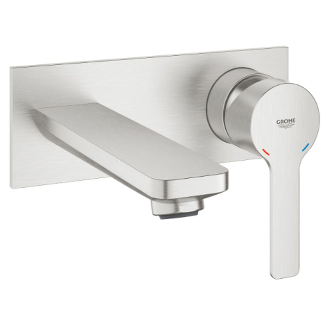Lineare 2H Wall Mounted Basin Mixer Trim - Supersteel - 19409DC1