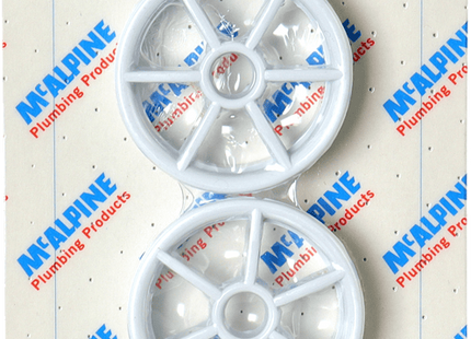McAlpine CARD-33 Two White Grids For Shower Traps - STWGR-WH x 2