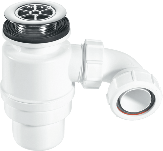 McAlpine shwr trap 70mm x 80mm chrome STW10R