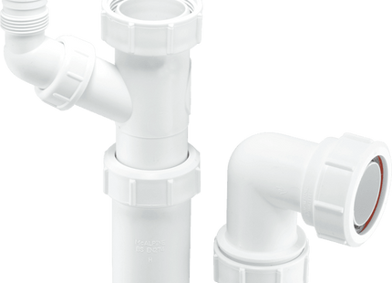 McAlpine WM15 Adjustable Sink Trap with 135° Swivel Nozzle