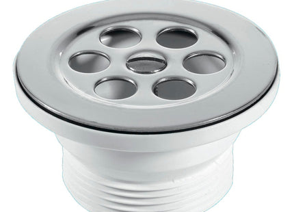 McAlpine BSW10P-F 1½" Shower Waste: 70mm Stainless Steel Flange: Centre Pin Model