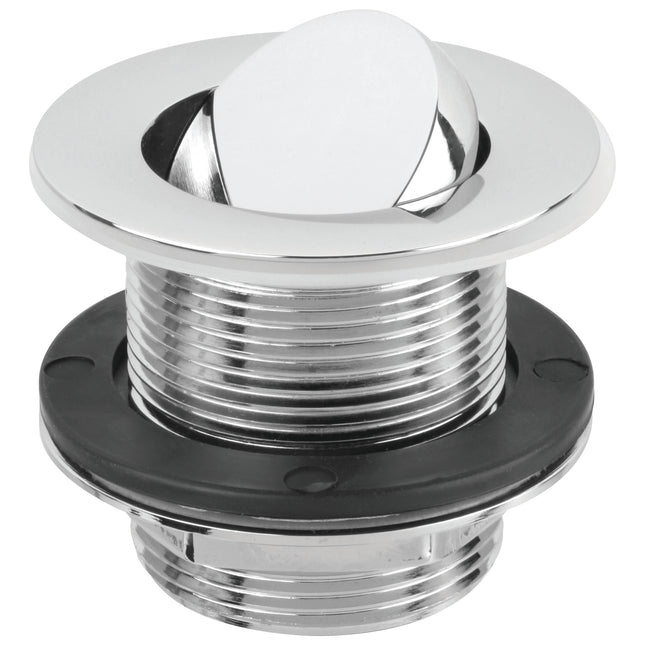 McAlpine 1.5" CP Brass Swivel Bath Waste-58mm Tail & 70mm Flange