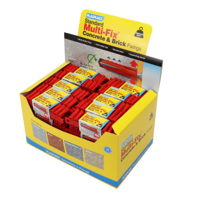 PLASPLUGS Gp600 General Purpose Fixings (40 Plugs X 50 Strips)