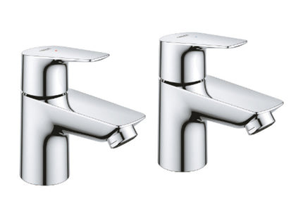 Bauedge Pillar Tap Pair Chrome - 2042110M - Stylish and Functional
