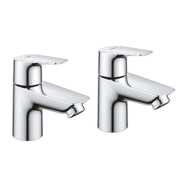 Bauedge Pillar Tap Pair Chrome - 2042110M - Stylish and Functional