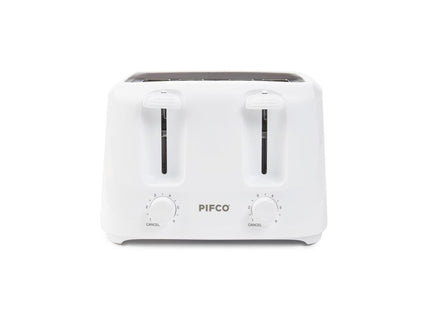 Pifco 4 Slice Toaster 1400W Variable Browning White 204707