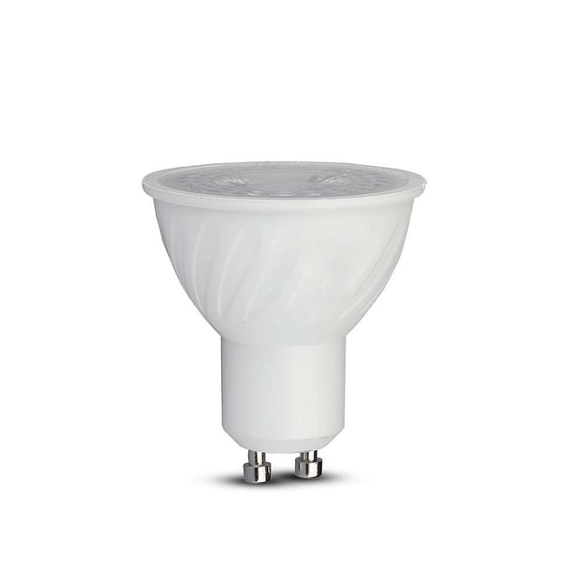 V-Tac Vt-227D 6W Gu10 Ripple Plastic Spotlight Samsung Chip 6500K 38'D Dimmable
