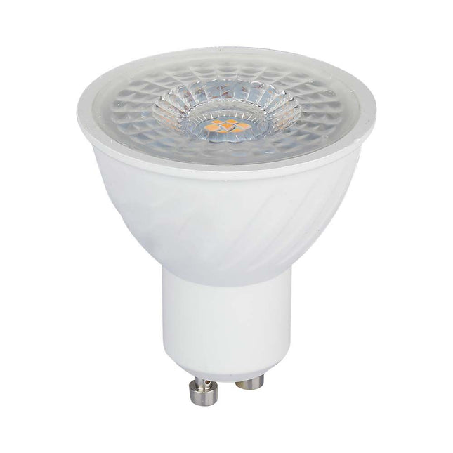 V-Tac Vt-247D 6W Gu10 Ripple Plastic Spotlight Samsung Chip 3000K 110'D Dimmable