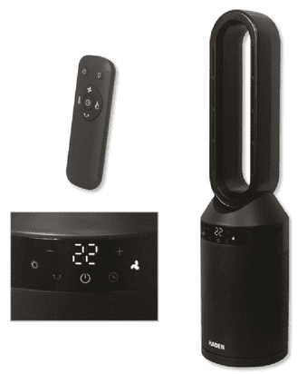 Haden 215536 Bladeless 2-in-1 Tower Fan Heater 1800W 230V~50Hz