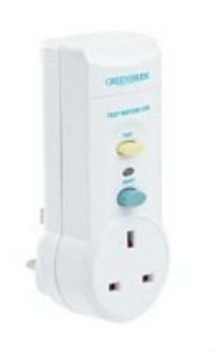 GREENBROOK RCDA-C RCD ADAPTOR PLUG TO CUT POWER FOR ADDED PROTECTION AGAINST ELECTROCUTION