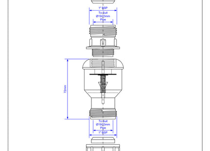 McAlpine TUN5-CL Tunvalve Straight Through (Clear)