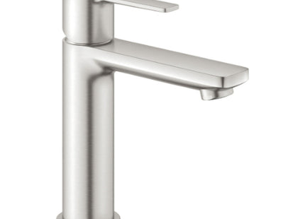 Grohe Lineare Mono Basin Mixer - Smooth Body, Click Waste, Supersteel