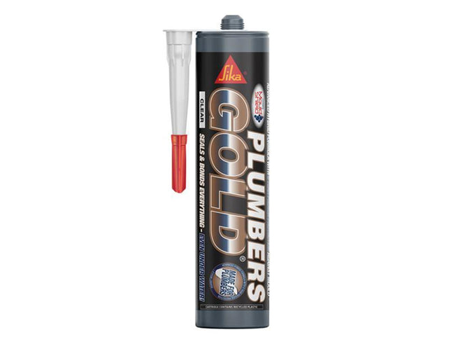 Everbuild Sika Plumbers Gold Clear 290Ml