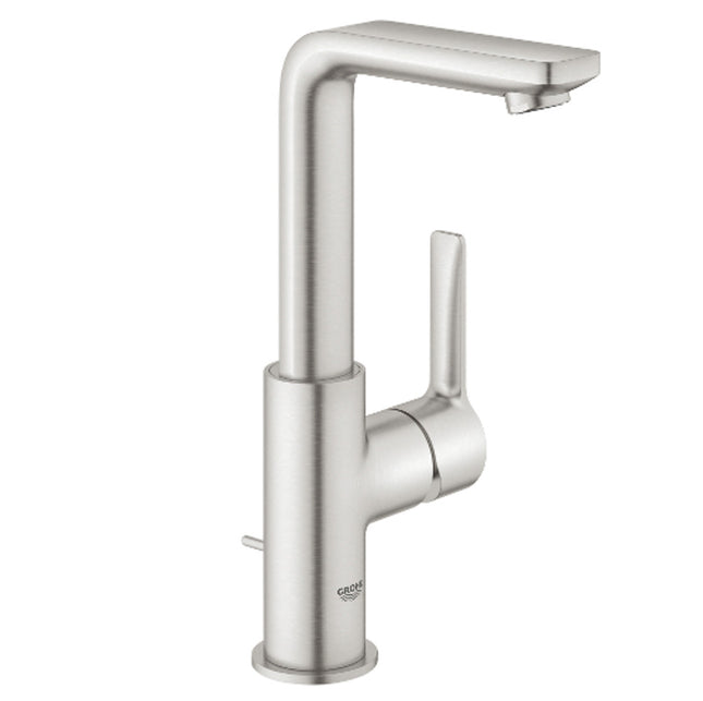 Grohe Lineare Mono Basin Mixer - Large, Supersteel - 23296DC1