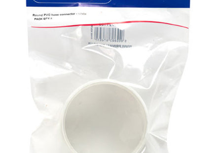 Primaflow PS Round PVC Hose Connector - White
