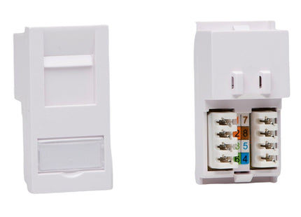 Varilight Rj45 Cat 6 Module (1 Datagrid Space) White