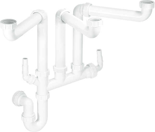 McAlpine SSK3 Three Bowl Space Saver Plumbing Kit