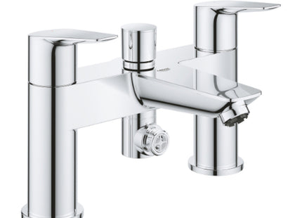 Bauedge Deck 2H Bath Shower Mixer Chrome - 25217001 - Stylish and Functional