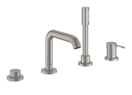 Grohe Essence 4H Bath Filler Supersteel - 25251DC1 - Stylish Bath Tap