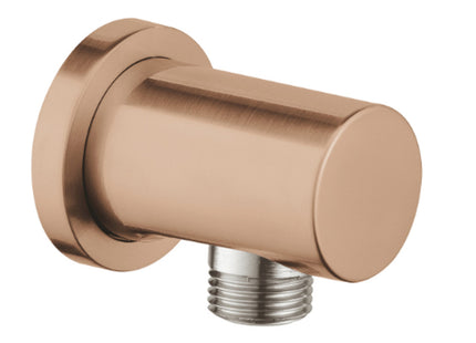 Grohe Rainshower Wall Outlet Round Brushed Warm Sunset - 27057DL0 - Ideal for Showers