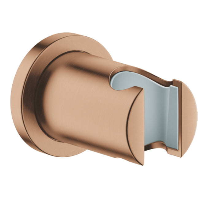 Grohe Rainshower Wall Holder Round Brushed Warm Sunset - 27074DL0 - Essential Shower Accessory