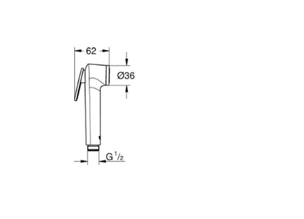 Grohe Tempesta-F Trigger Spray Chrome - 27512001 - Perfect for Showers
