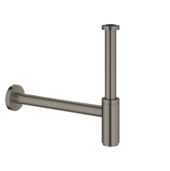 Grohe Bottle Trap Brushed Hard Graphite - 28912AL0 - Basin Waste Solution