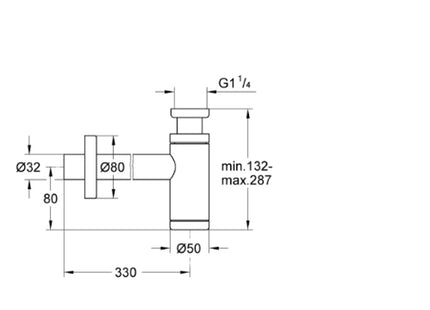 Grohe Bottle Trap Brushed Warm Sunset - 28912DL0 - Basin Waste Solution