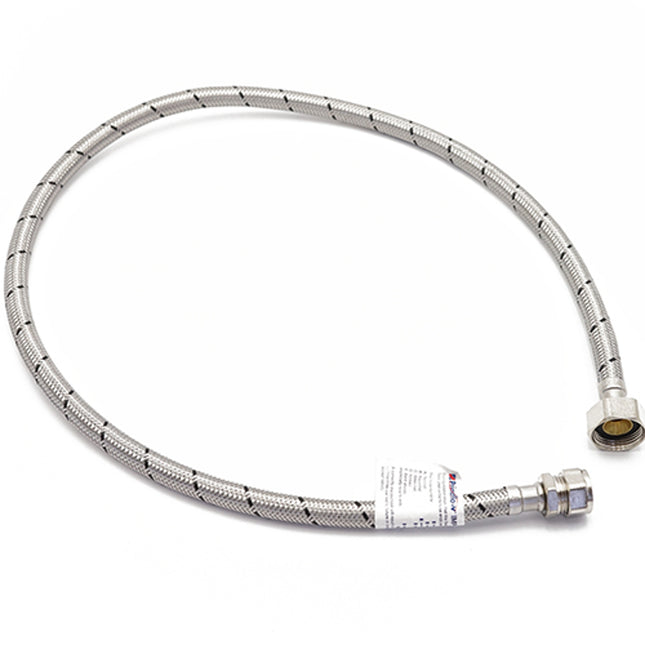 Primaflow Flexible Tap Connector 15mm x 3/4" x 1000mm - Ideal for Plumbing