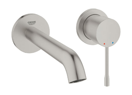 Grohe 2H Wall/Mtd Bas Mixr Trim Supersteel - 29192DC1 - Modern Basin Solution