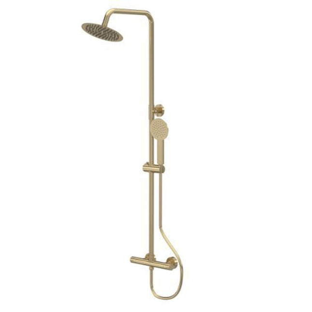 Primaflow Fresssh Crystal II Rnd Shower Set Brass - PSSR895E - Perfect for Stylish Bathrooms