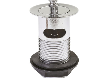 Thomas Dudley 1 1/4" Chrome Basin Waste - PSWWAS371415 - With Captive Brass Plug