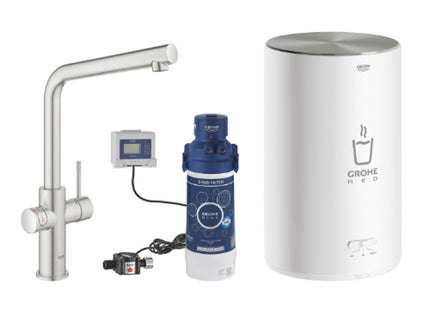 Grohe Red II Duo L-Shaped 3Ltr Boiler Cap - 30341DC1 - Instant Hot Water Solution