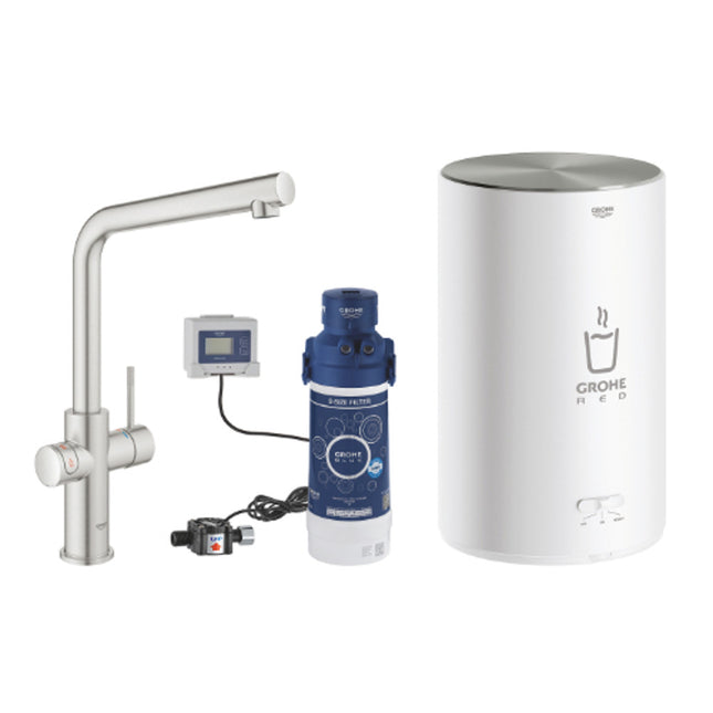 Grohe Red II Duo L-Shaped 3Ltr Boiler Cap - 30341DC1 - Instant Hot Water Solution