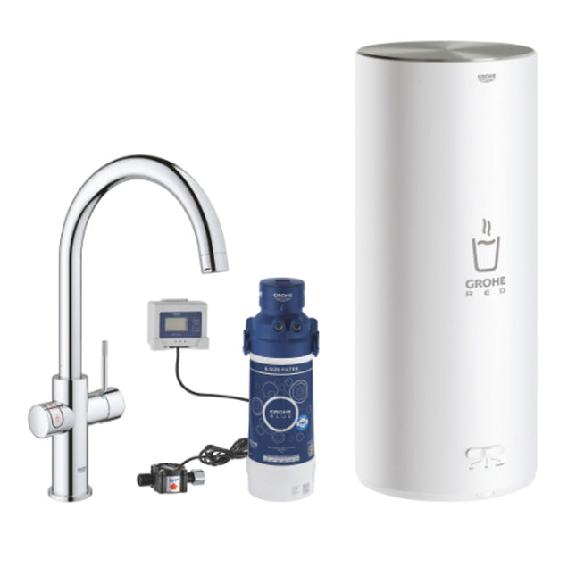Grohe Red II Duo C-Spout 5.5Ltr Boiler Cap Chrome - 30328001 - Perfect for Instant Hot Water