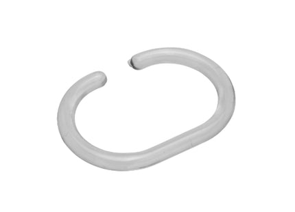 Croydex C Shaped Curtain Ring - Pack of 12, Clear - AK142132