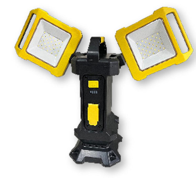 Hi-Spec Hssl/40Ledwl Site Light 2X20w Adjustable 110V Work Light