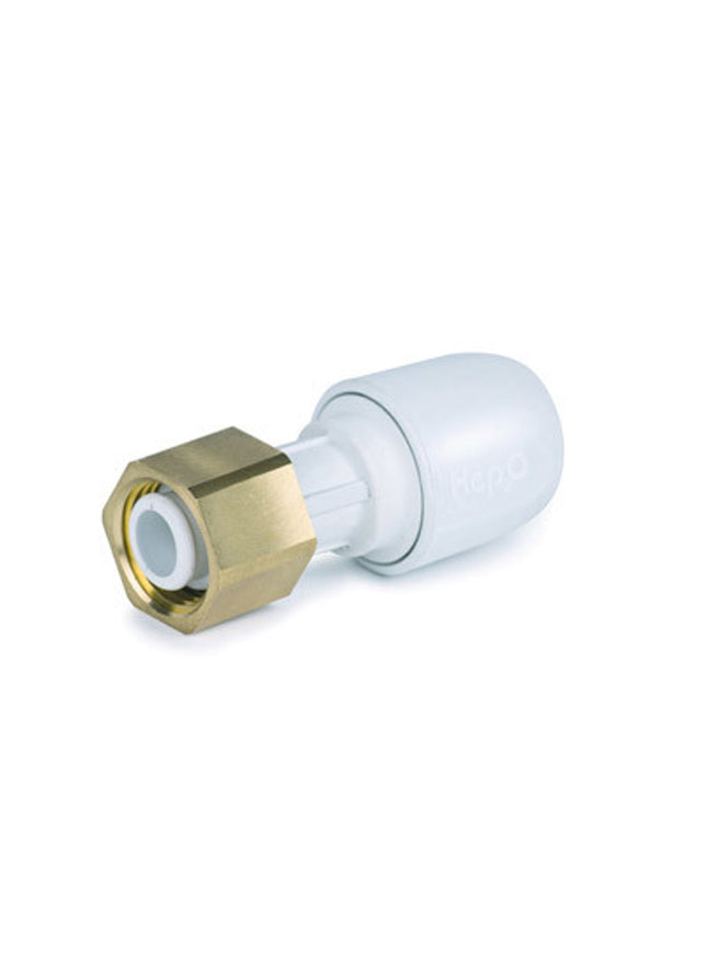 Hep2O HD25B Straight Tap Connector 22mm x 3/4" - HD25B/22W - For Plumbing
