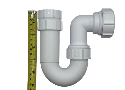 McAlpine ASA10-FS 75mm Water Seal Adjustable Inlet Tubular Swivel 'P' Trap, Universal Outlet Fixed Stalk