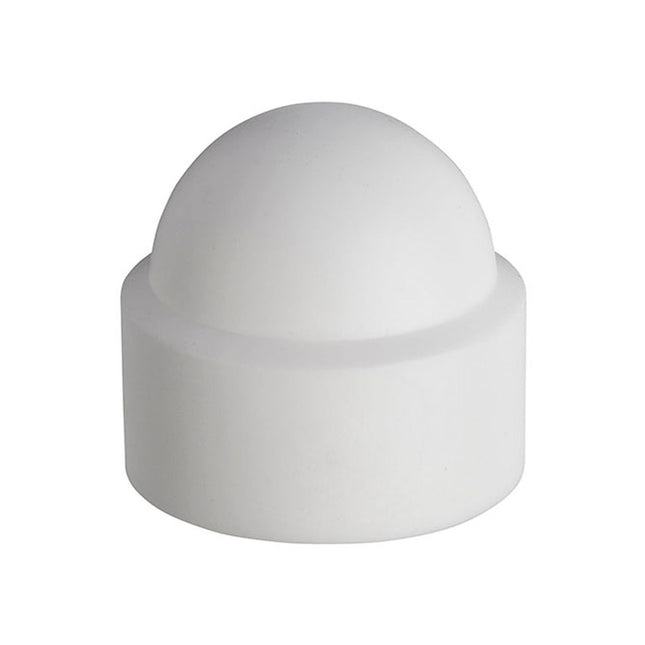 Unifix White Plastic Cover Caps - M5. Suitable For Nuts Or Bolts. (Box of 100)