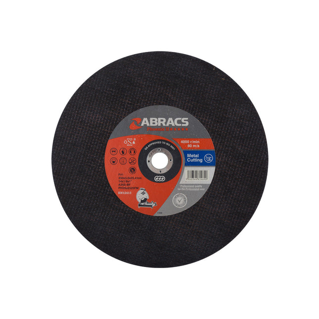 Abracs Phoenix Chop Saw Flat Metal Cutting Disc - 350 x 2.5 x 25.4mm (Box of 25)