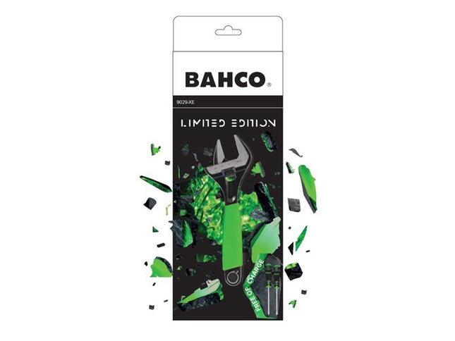 Bahco 9029 Phosphate Green Ergo Adjustable Wrench 170Mm + 2 Free Screwdrivers