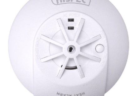 Hi-Spec Hssa/He/Ff10 Mains Power Interconnectable Fast Fix Heat Detector + 10Yr Rech Battery Backup