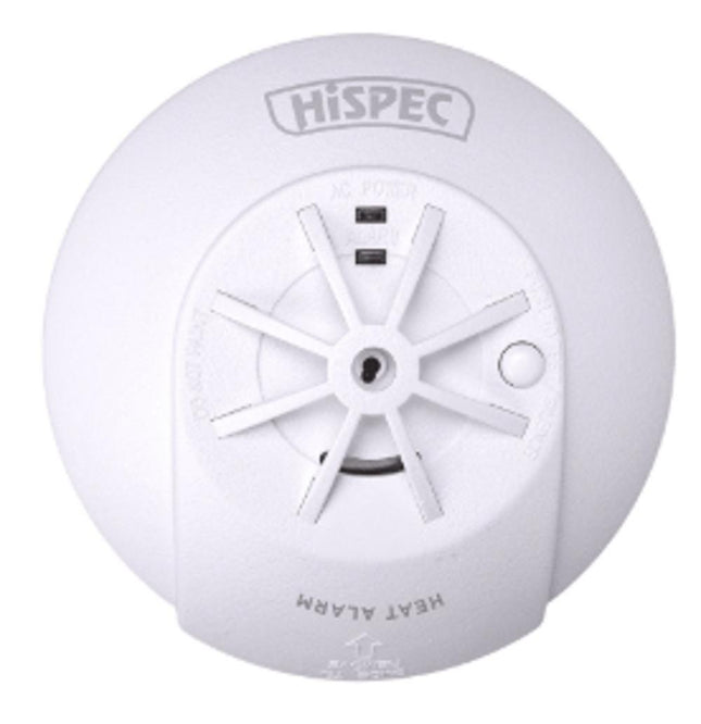 Hi-Spec Hssa/He/Ff10 Mains Power Interconnectable Fast Fix Heat Detector + 10Yr Rech Battery Backup