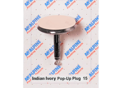 McAlpine CARD-15 Indian Ivory Pop-Up Plug - PUPLUG-II