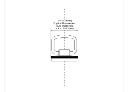 McAlpine CP2H Chrome Plated Plastic Plug with Handle and Rubber Seal (Pack of 2)