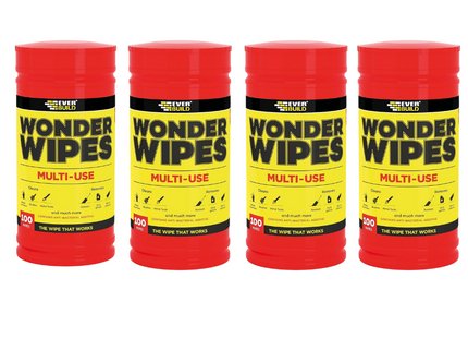 Everbuild Wonder Wipes Trade Tub Of 100 (4 Pack) (400 Wipes)